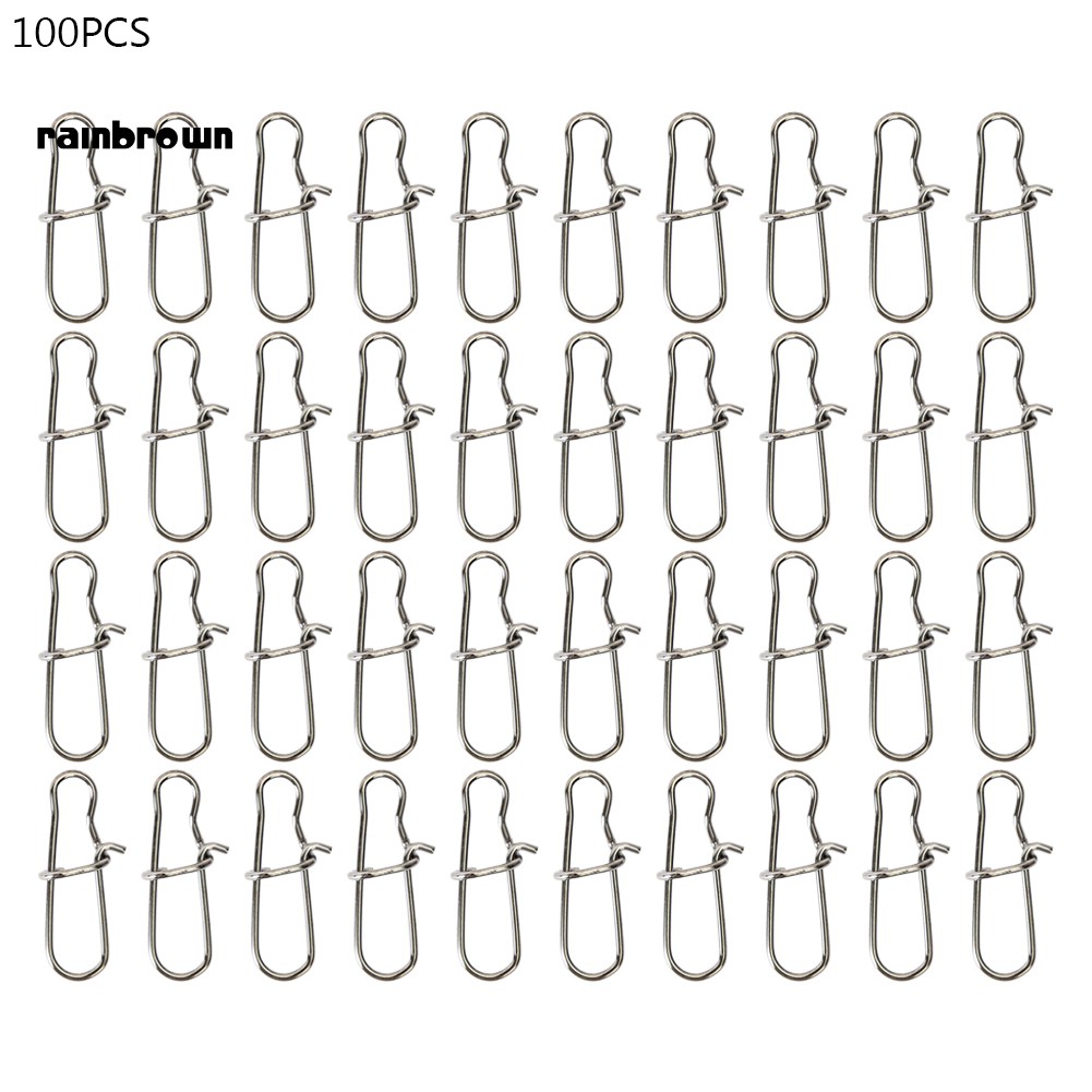 Set 100 Khoen Móc Câu Cá Bằng Thép Không Gỉ