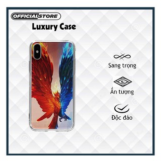 Ốp Lưng Phượng hoàng lửa băng đối lập hai màu Iphone 7/7Plus/8/8Plus/X/Xs/Xs Max/11/11 Promax/12/12 Promax POD20210259