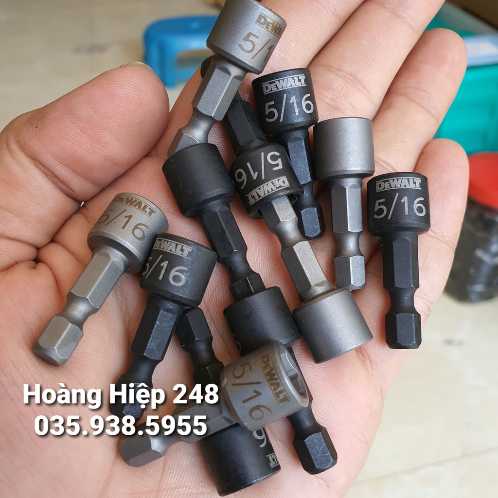 Đầu bắn tôn Dewalt 8mm dài 35mm