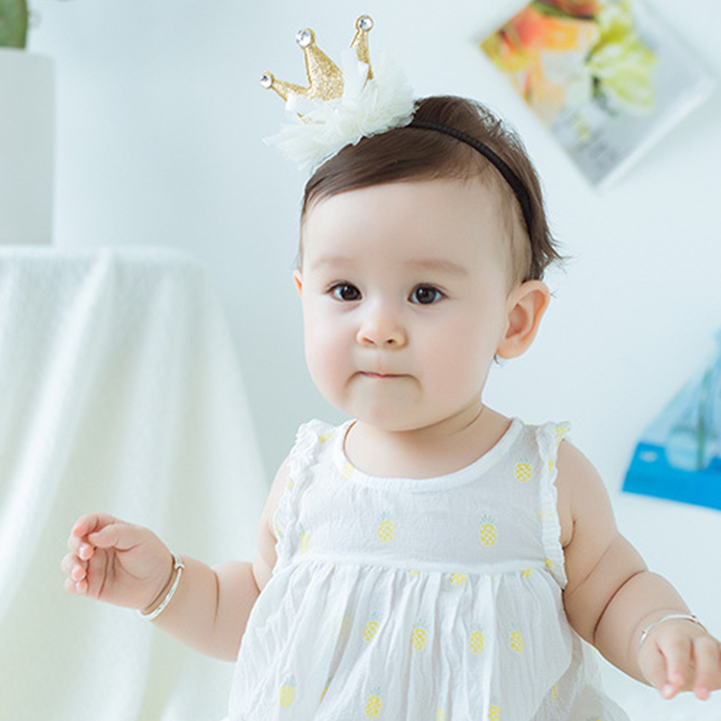 Băng đô cài tóc trẻ em bé gái dễ thương thiết kế 3D vương miện lấp lánh HOT, băng đô phụ kiện tóc cho bé gái