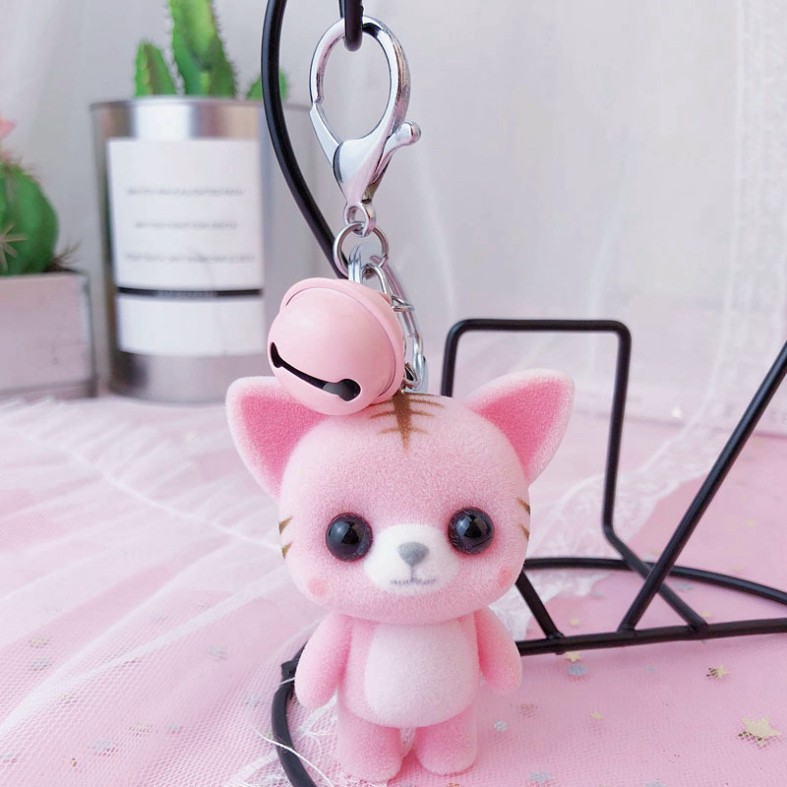 Móc Khóa Hình Chú Gà Nhồi Bông Xinh Xắn