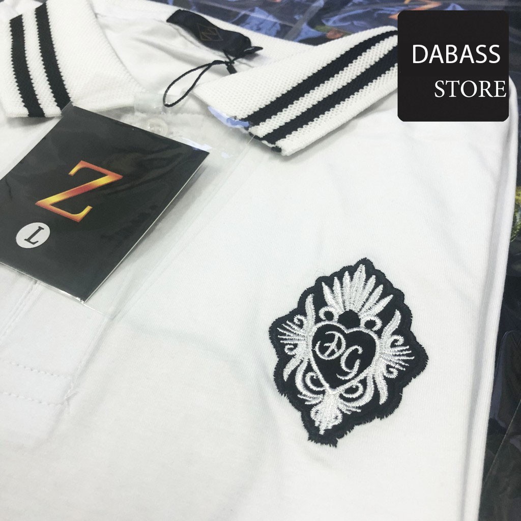 Áo thun nam cổ trụ áo thun polo nam thêu hình vương miệng sau lưng chất vải co dãn thoải mái [CÓ ẢNH THẬT TỰ CHỤP] | BigBuy360 - bigbuy360.vn