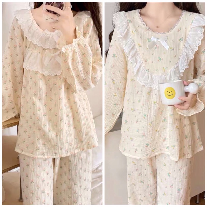 BỘ NGỦ HOẠ TIẾT DỄ THƯƠNG ULZZANG