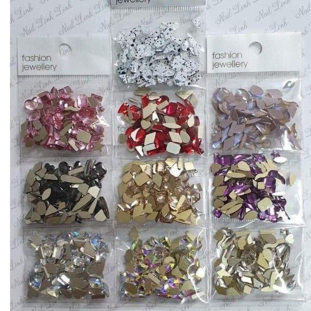 Đá khối chân bằng mix 100v/túi