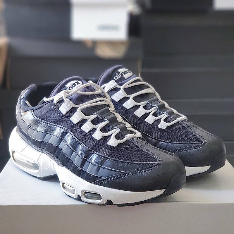 Giày NIKE AIR MAX 95 black white, size 39, real 2hand