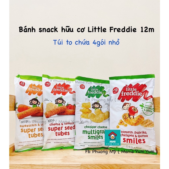 Date 9,11/2022- Bánh ăn dặm Little Freddie quinoa và mầm lúa mạch cho bé 7 tháng của Anh