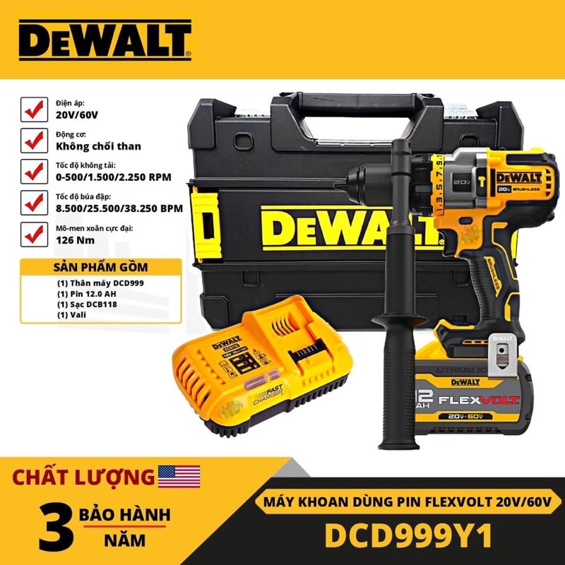 Khoan dewalt DCD999