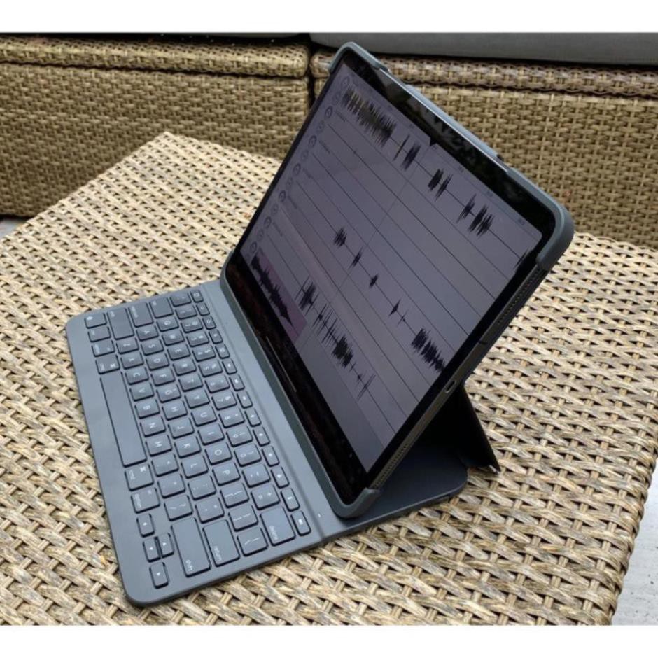 Bao da kèm bàn phím Logitech Slim Folio Pro iPad Pro 11 và 12.9 inch Đèn sáng, Bluetooth - Bảo hành chính hãng 12 tháng