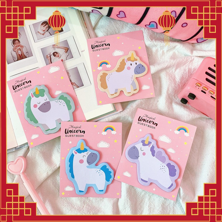 Giấy note (sticky note) hình Unicorn dễ thương
