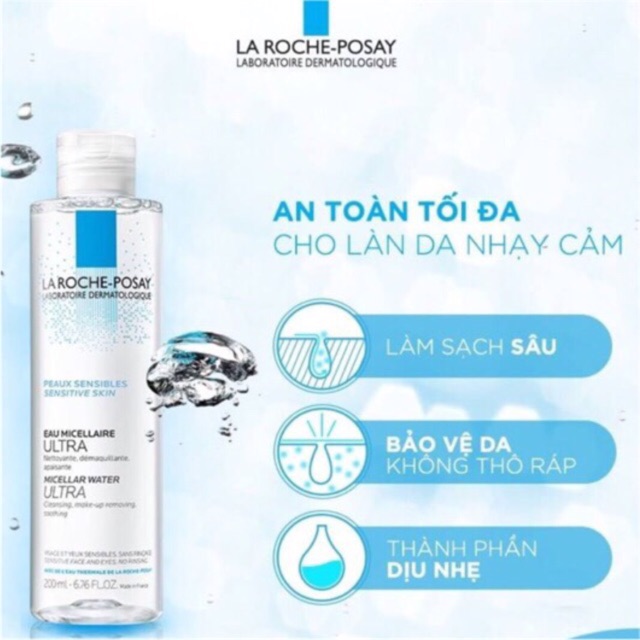 NƯỚC TẨY TRANG DA NHẠY CẢM -La Roche Posay 50ml ( CHÍNH HÃNG )