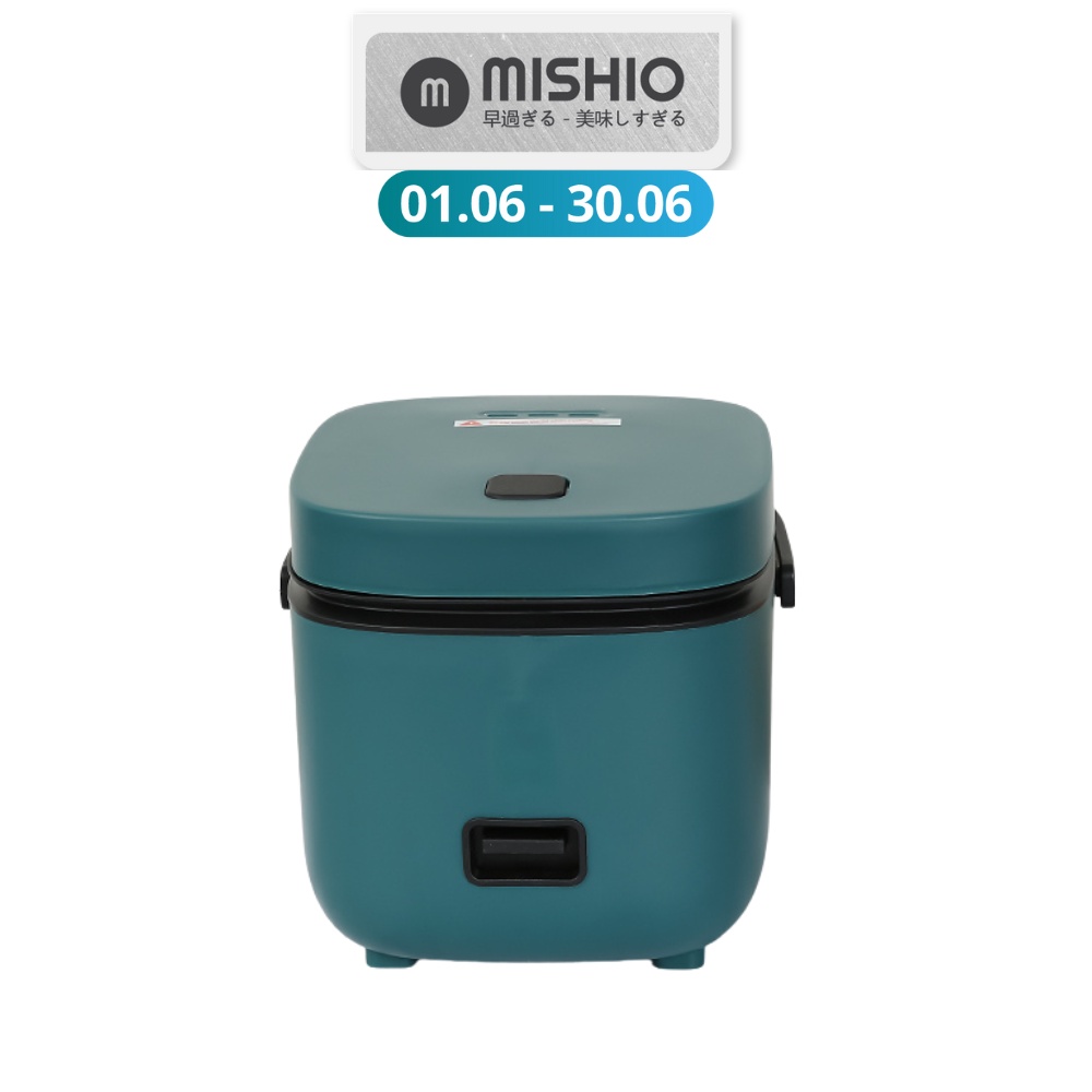 Nồi cơm điện mini màu xanh bảo hành 12 tháng