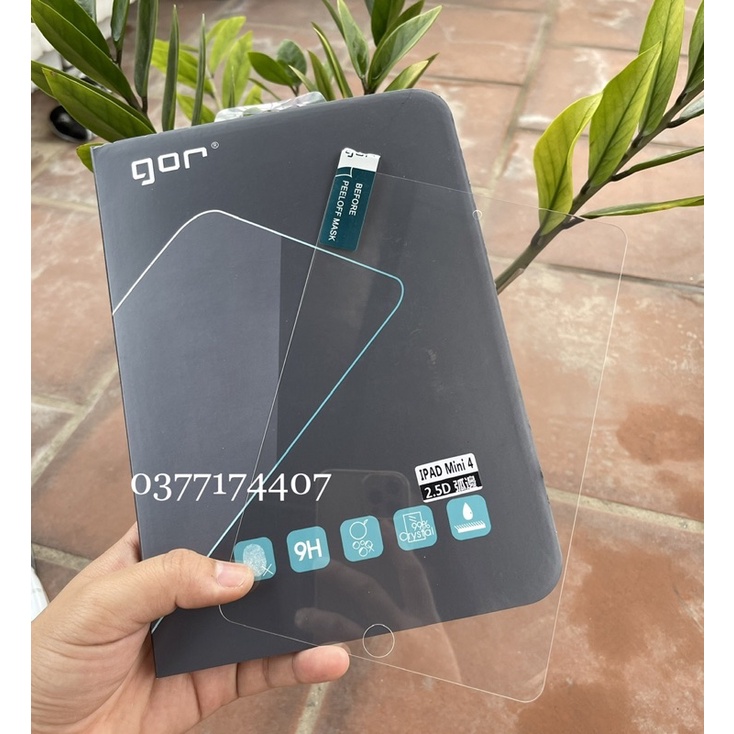 Dán kính cường lực Hãng GOR 9H cho iPad Gen 10, Mini 6, Mini 4,5, iPad 11 2020, 2021 M1, 2018, Air 4,5, Gen 9, 7, 8, 9.7