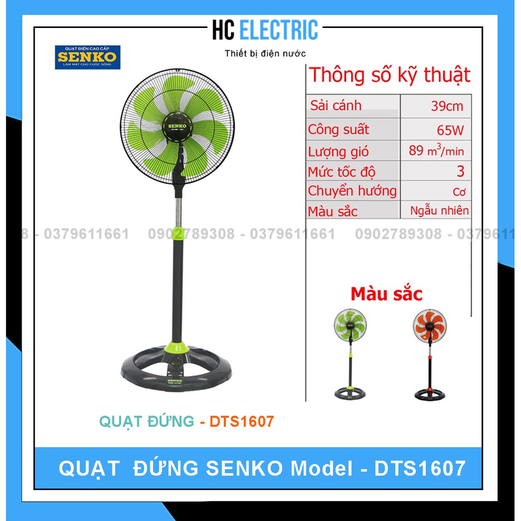 [ RẺ VÔ ĐỊCH ] Quạt Đứng SENKO - Model - DTS107 - DTS1607 - DCN1808 - DCN1806 - DR1608( Bảo hành 2 năm)