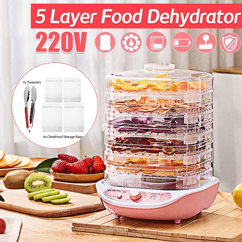 Máy sấy khô rau củ mini 5 ngăn tiện dụng cho gia đình