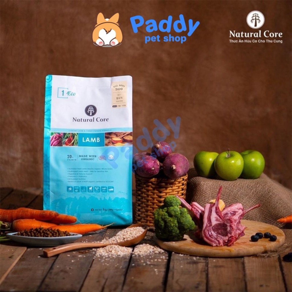 [10kg] Hạt Cho Chó Mọi Lứa Tuổi Hữu Cơ Natural Core ECO Organic Cừu &amp; Vịt