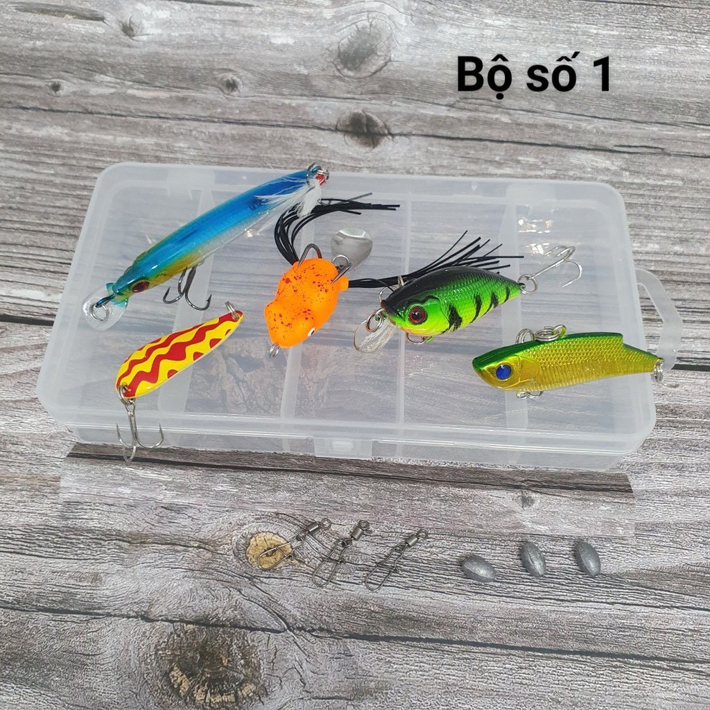 Bộ Combo Mồi Lure 5 Tầng Nước Đầy Đủ S76