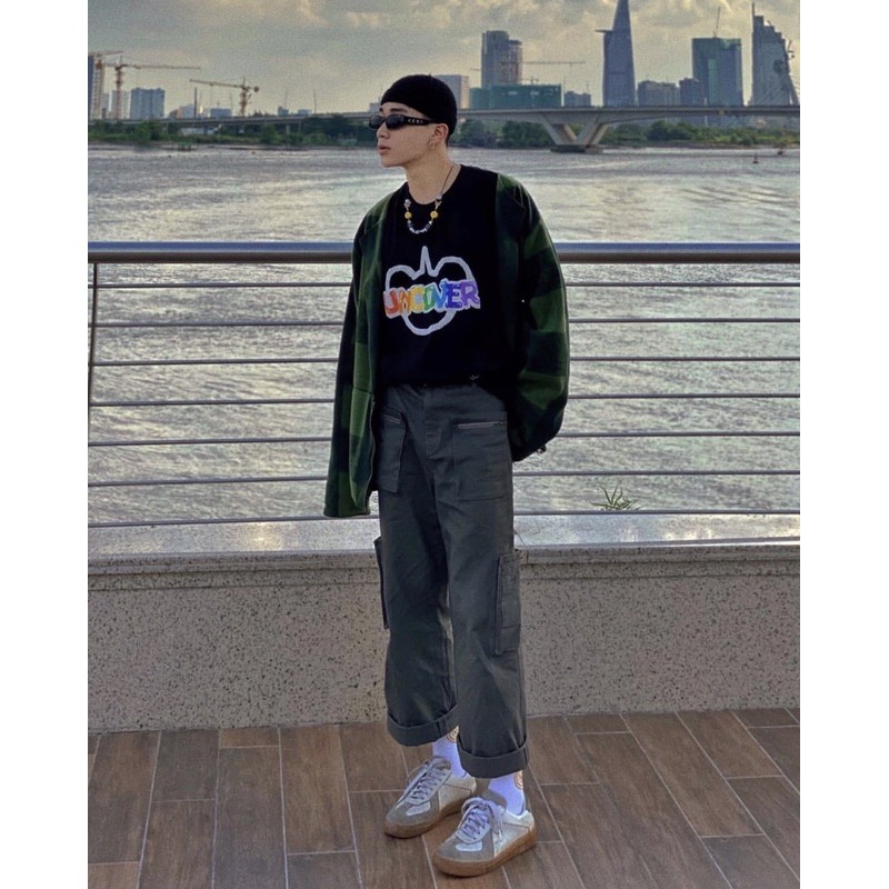 Tee basic đen Uncover chính hãng/Áo thun nam nữ