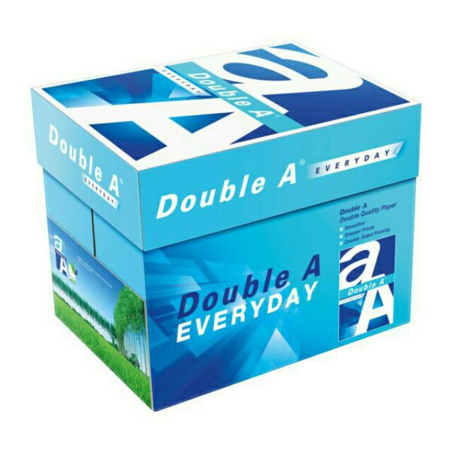 Combo 2 ream Giấy A4 Double A DL 70 gsm - Thái Lan