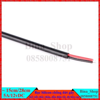 Cáp sạc DC 5.5x2.1 bọc silicon