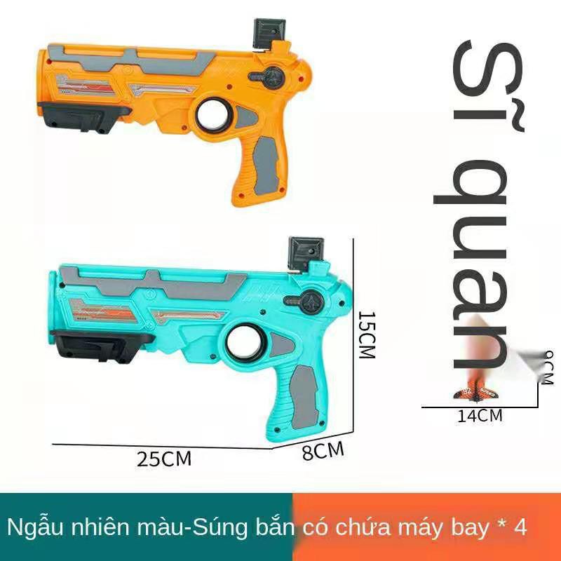 Súng đồ chơi máy bay bắn đạn dành cho trẻ em - dùng không chiến đấu tay đôi có thể làm nổ bọt- video tự quay