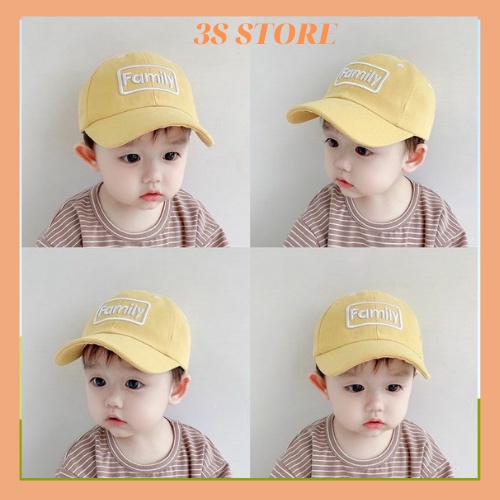 Mũ lưỡi trai cho bé trai bé gái, mũ nón trẻ em cho bé từ 1 đến 4 tuổi  dễ thương, xinh xắn