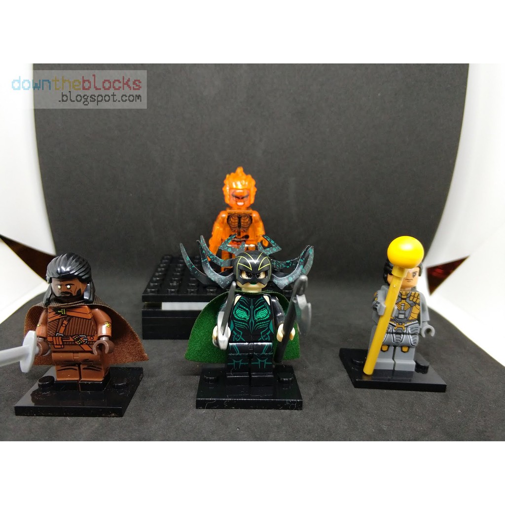 Non LEGO Siêu Anh Hùng Đồ Chơi Lắp Ráp Mô Hình Super Hero Marvels Dc Comics Thần sấm Thor Hela Valkyrie X0185