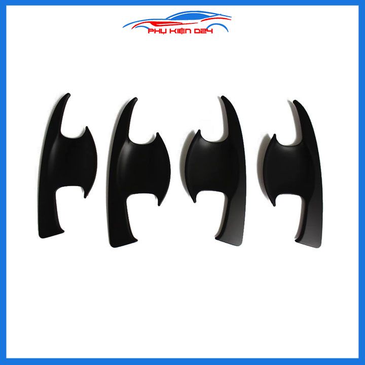 Bộ 4 ốp hõm nhựa đen Fortuner 2017-2018-2019-2020-2021 chống trầy cửa xe