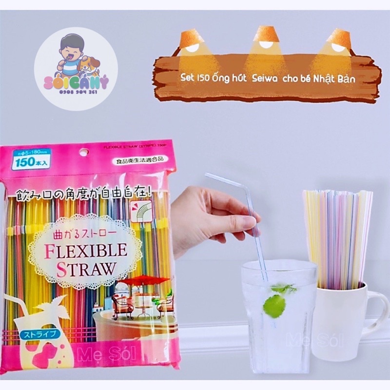 Sét 150 ống hút an toàn cho bé yêu-Sói Cá Hý