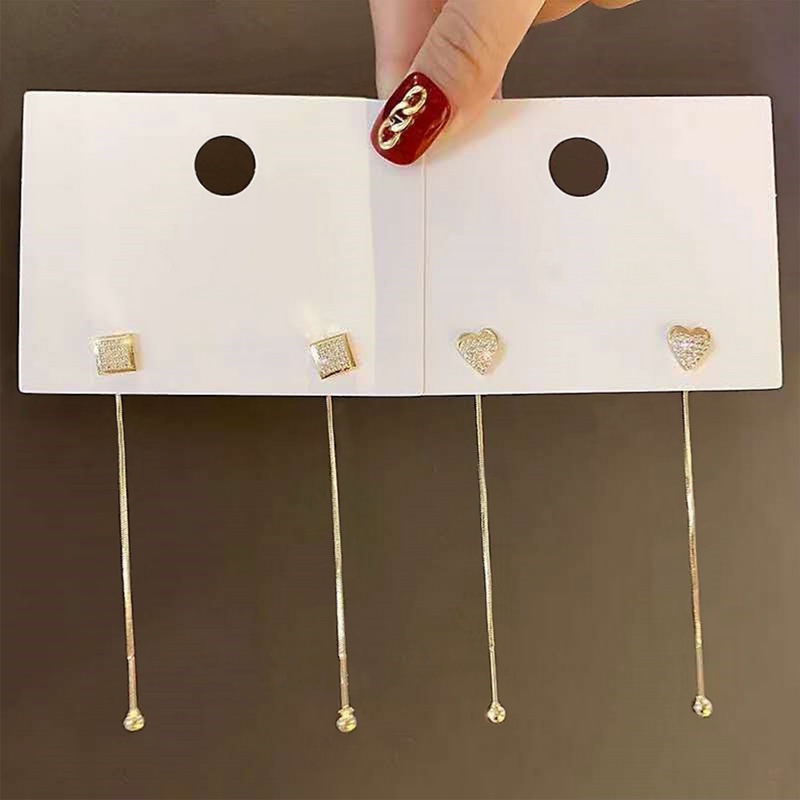 Khuyên Tai Tròn Đính Đá Lấp Lánh Sang Trọng