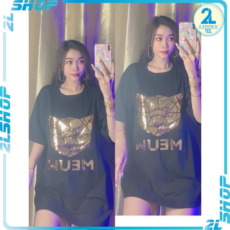 ÁO THUN UNISEX ĐẦU MEUW TRÁNG GƯƠNG VÀNG KHỐI FORM RỘNG NAM NỮ TAY LỠ CHẤT ĐẸP ( ẢNH THẬT )