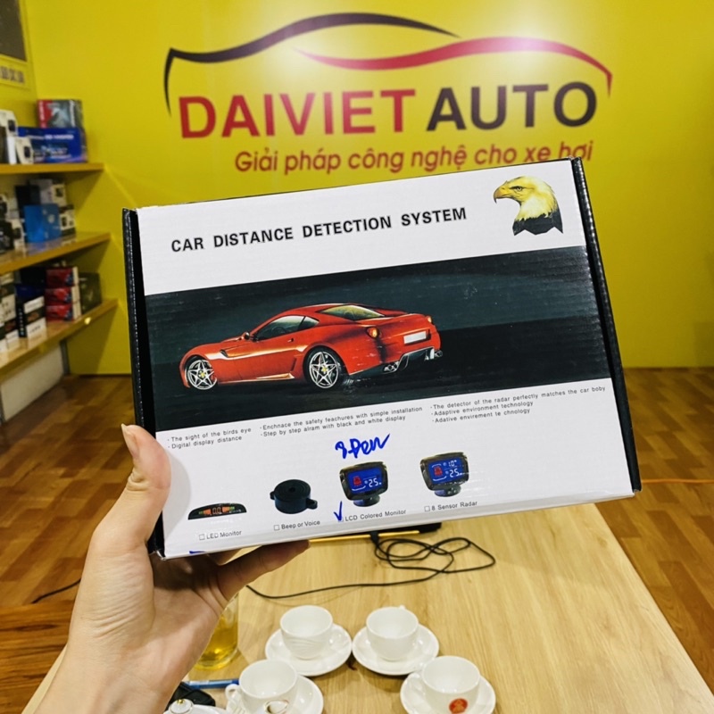 CẢM BIẾN TIẾN LÙI CẢNH BÁO VA CHẠM XE Ô TÔ 8 MẮT MÀN HÌNH LCD | ĐẠI VIỆT AUTO | BigBuy360 - bigbuy360.vn