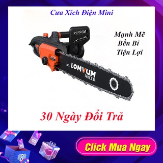 Máy Cưa Xích Mini Công Suất 2000W Dùng Cưa Gỗ Làm Vườn- Máy Cưa XÍch Điện Giá Rẻ Bảo Hành 12 tháng