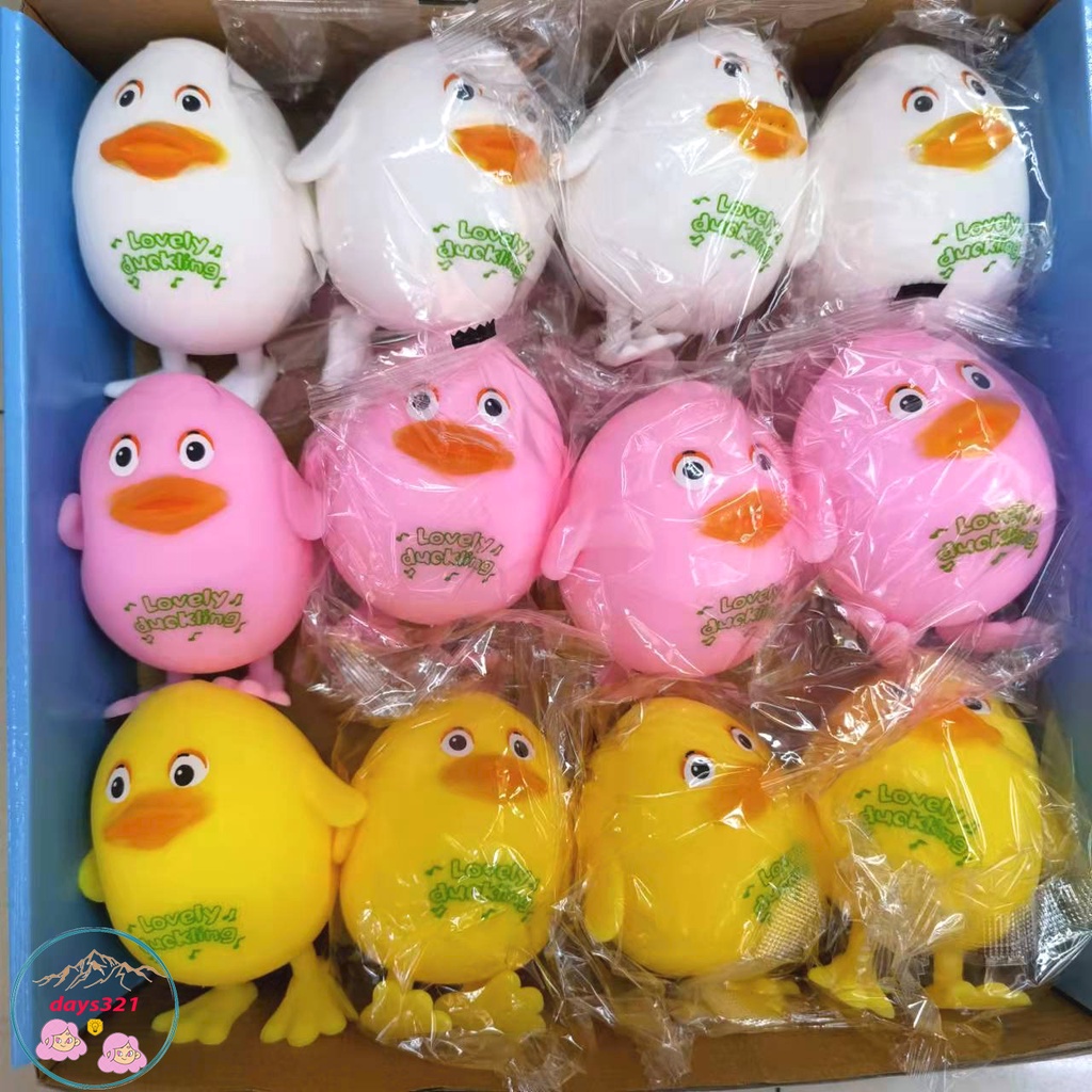 Squishy hình con VỊT lovely chân dài Mochi mềm mịn dễ thương chân thực giảm stress co dãn đàn hồi ngộ nghĩnh bóp giải tr