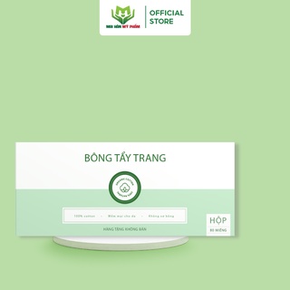 Bông tẩy trang cotton Mai Hân - 80 miếng/hộp
