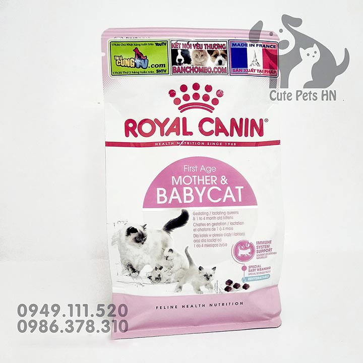 Hạt cho mèo con Royal Canin BabyCat 34 400g Thức ăn cho mèo từ 1- 4 tháng tuổi - CutePets