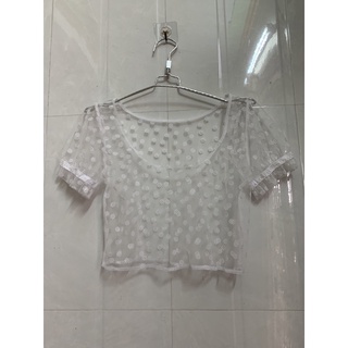 Áo ren nửa người mặc trong váy sát nách