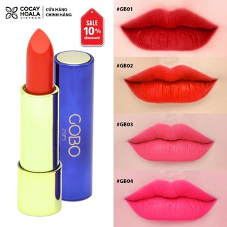 Son GOBO màu thực phẩm, không chì - 100% thiên nhiên giúp Môi mềm mại, tươi tắn - COCAYHOALA VIETNAM - Hàng chính hãng