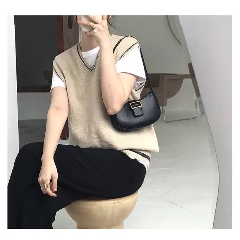 Túi cắp nách Hàn Quốc 2021 size bé nhưng đựng vừa điện thoại | BigBuy360 - bigbuy360.vn