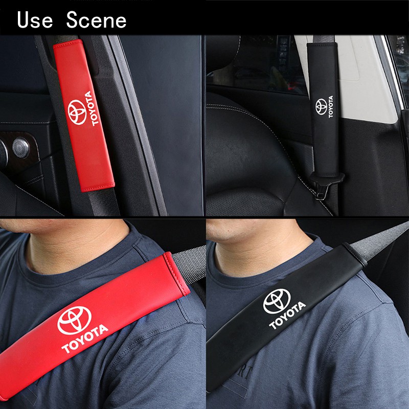 Đệm Bọc Dây Đai An Toàn Xe Hơi Toyota Vios Hilux Camry Harrier Innova Rush Yaris Alphard Hiace Fortuner Vellfire Corolla Rav4