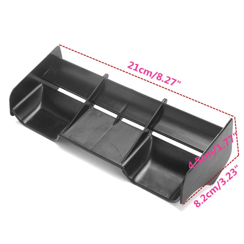 1 Cánh Gió Bằng Nhựa Màu Đen Cho Xe Hơi Địa Hình 1:8 Rc