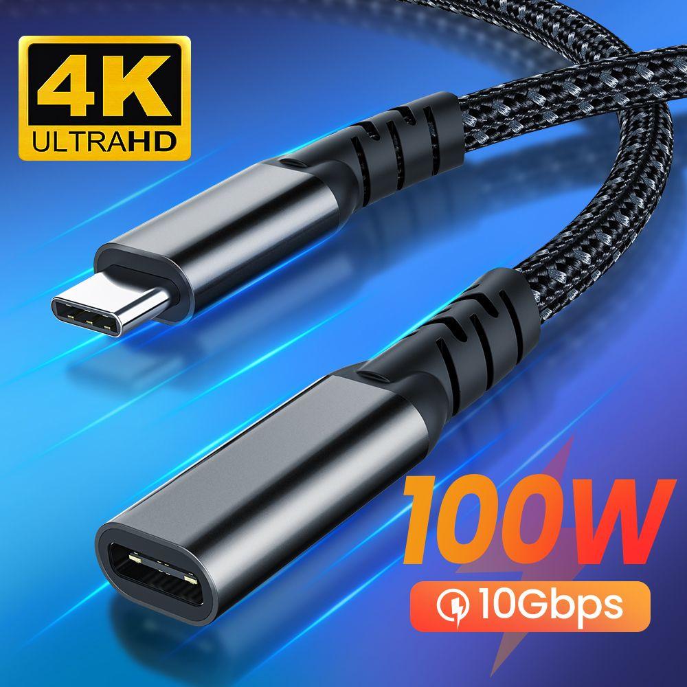 Dây Cáp Sạc Nhanh / Truyền Dữ Liệu Type-C 4K 60Hz 10Gbps Chuyên Dụng Cho Laptop