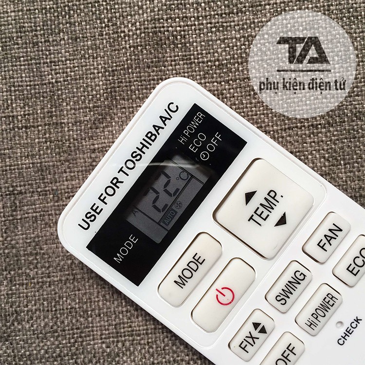 Điều khiển điều hòa TOSHIBA┃Remote máy lạnh TOSHIBA RAS-07BKV-E - HÀNG TỐT
