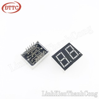 Bộ 10 Chiếc LED 7 Thanh 0.56inch 2 Số Màu Đỏ (Anot Chung)