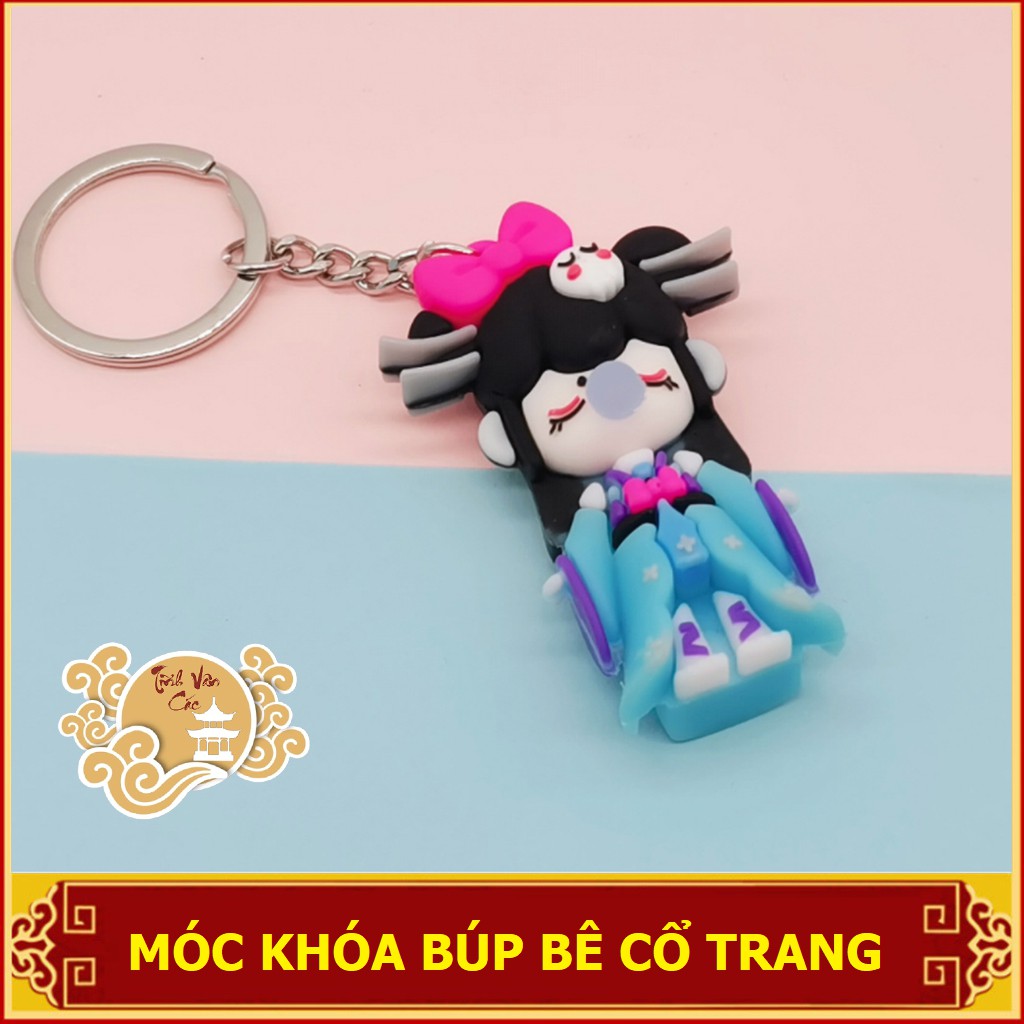 Móc chìa khóa búp bê cổ trang Tĩnh Vân Các