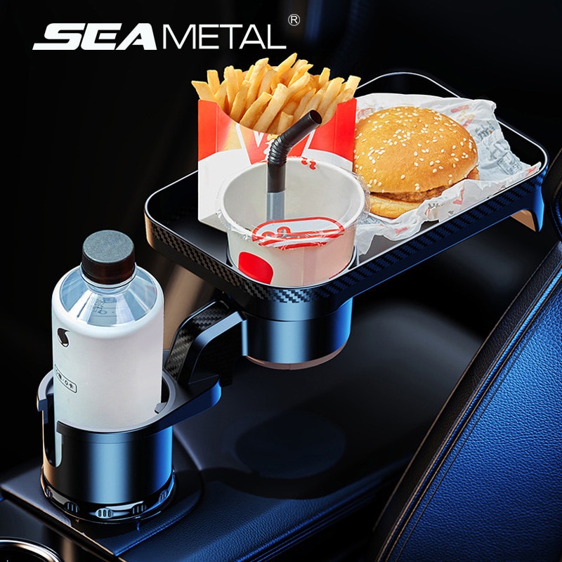 Giá Đỡ Cốc Nước Đa Chức Năng Có Thể Xoay Được Cho Xe Hơi