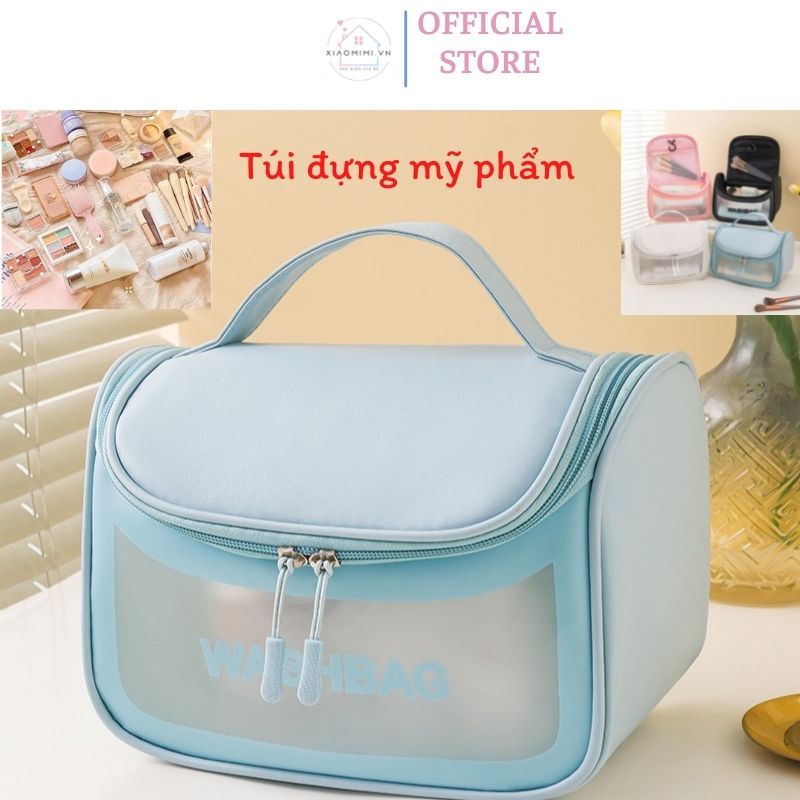 Túi đựng mỹ phẩm mini trong suốt đa năng COS.METIC BAG  nhựa PVC chống nước Xiaomimi 44441ffd