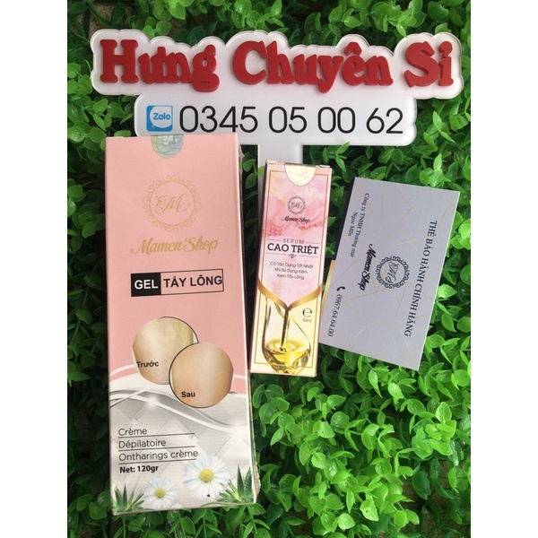 KEM TẨY LÔNG MAMEN SHOP MUA 1 TẶNG 1 serum