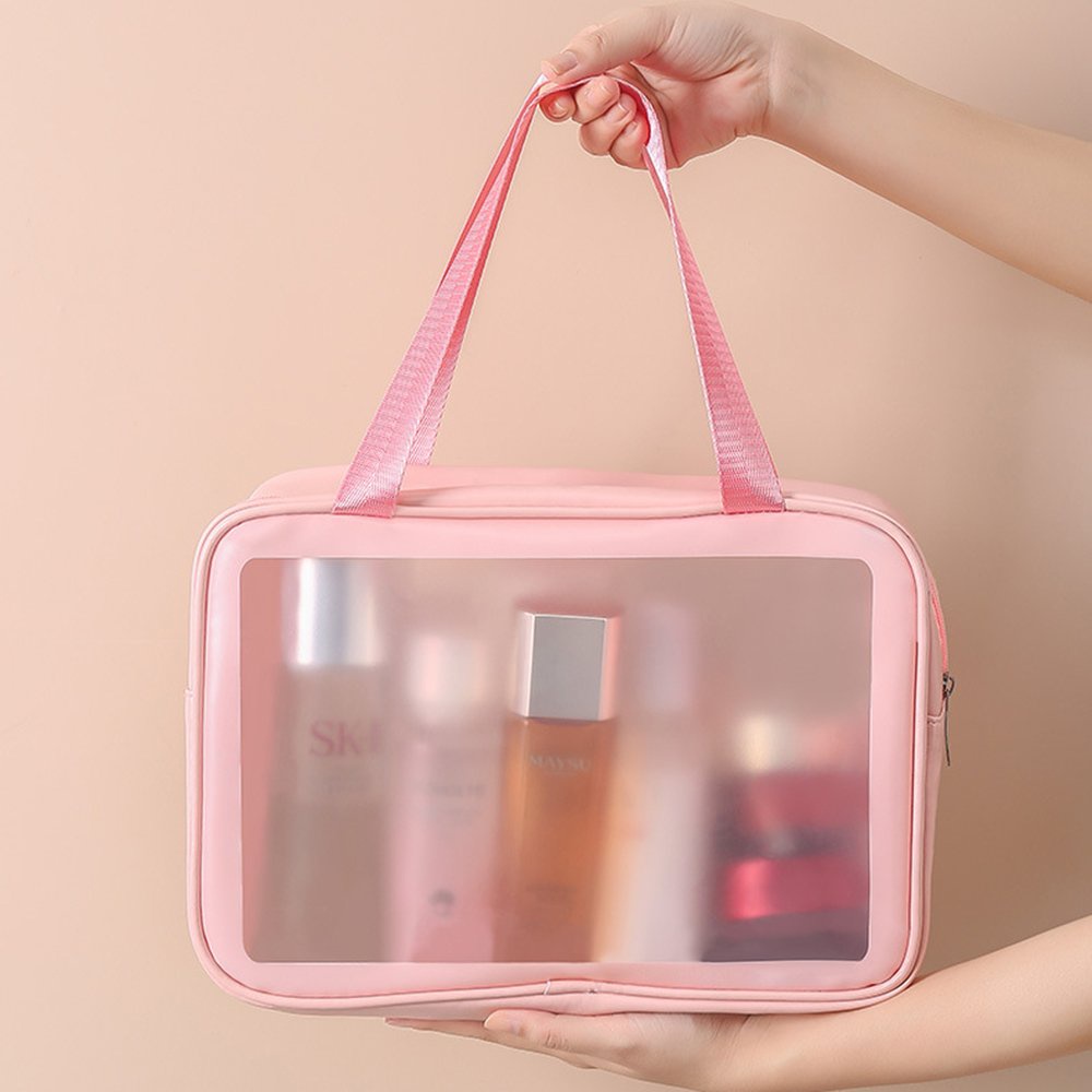 Túi đựng mỹ phẩm du lịch mini trong suốt WashBag Túi đựng đồ trang điểm makup chống nước (Combo 3 túi)