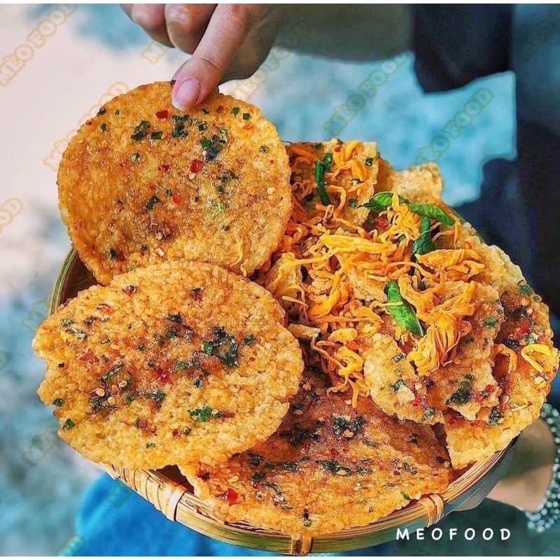 HCM cơm cháy lắc khô gà lá chanh lớn 500g - cơm cháy chiên mắm ớt kết hợp khô gà lá chanh hấp dẫn