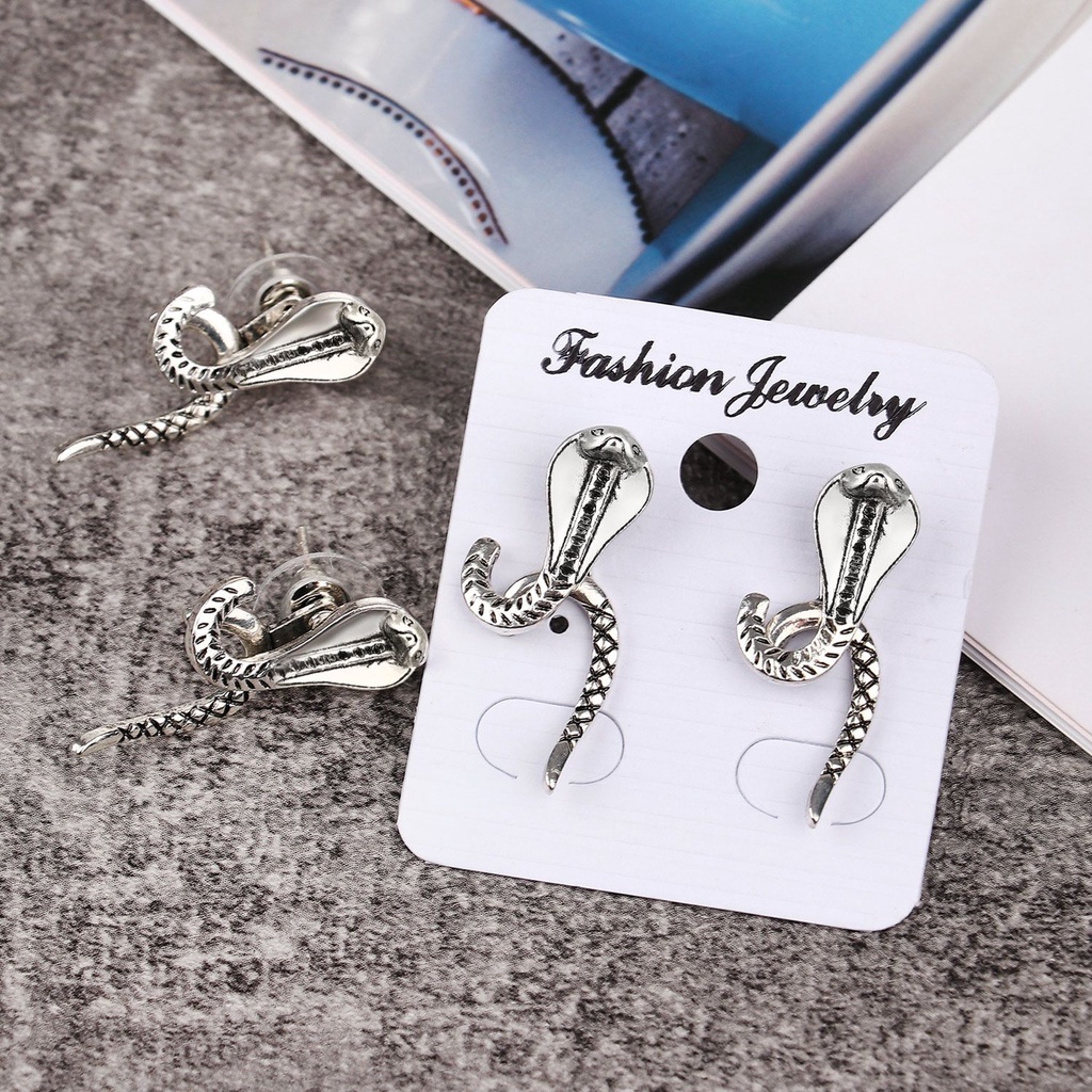 MOILY Hot Sale Earrings For Women Jewelry & Accessories Fashion Jewelry Snake Earrings|Women Gift Hiphop Gothic Girls Vintage Stud Earrings